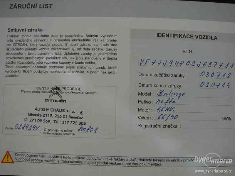 Citroen Berlingo 1,6 HDi 16V (r.v.-2012,1.maj,odp.DPH) - foto 19