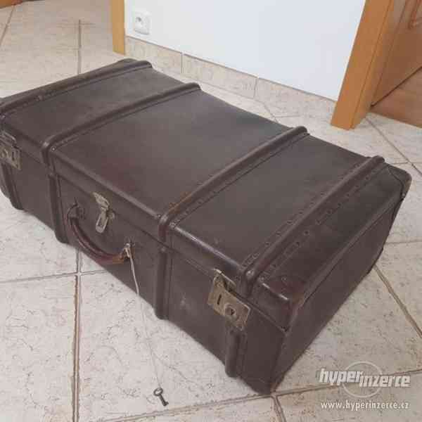 Starožitný cestovní kufr - foto 2