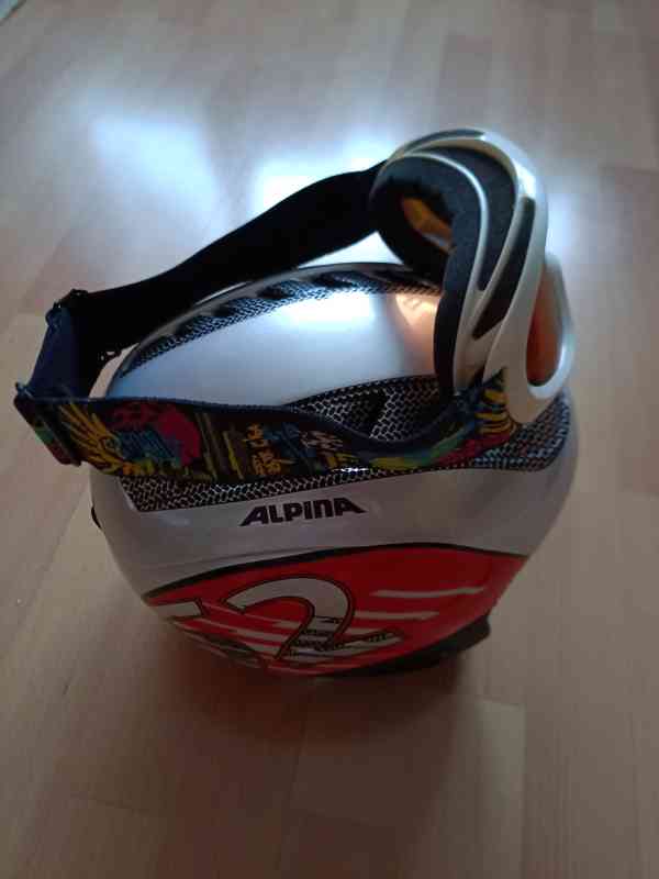 Lyžařská helma + lyžařské brýle  - foto 2