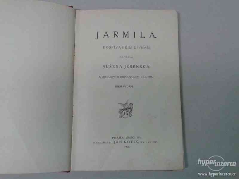 Kniha "Jarmila" od Růžena Jesenská 1920 - foto 2