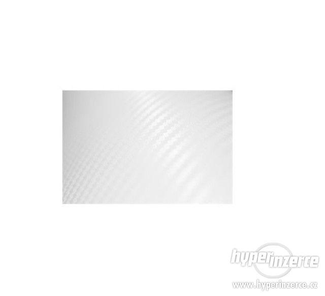 Bílá karbonová 3D samolepící fólie 152x200cm - foto 1