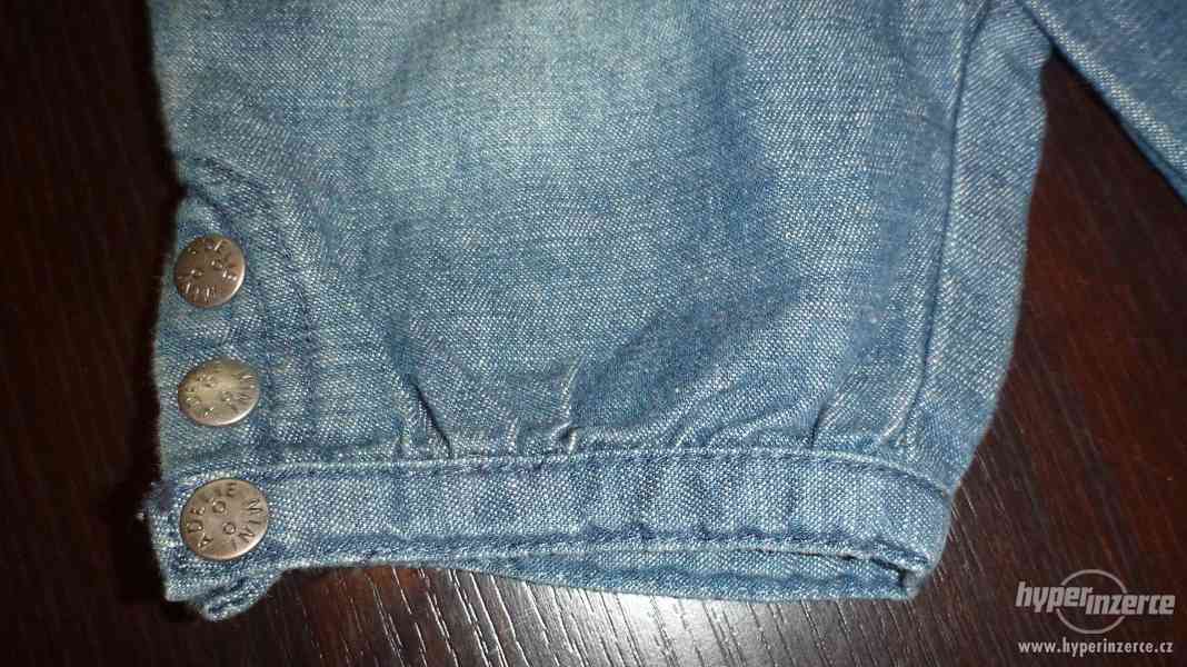 Dětský džínové kalhoty velikost 67 - foto 3