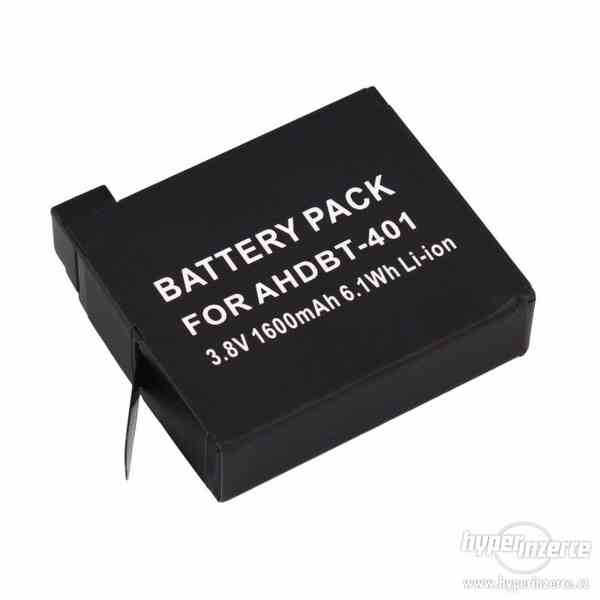 Baterie pro GoPro hero 4 1600 mAh - foto 3