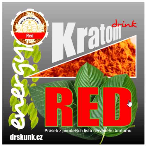 Červený (Red) Kratom na drskunk.cz - foto 1