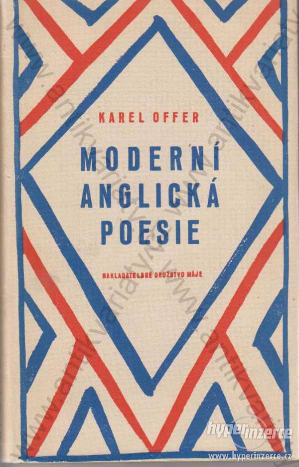 Anglická moderní poezie Karel Offer 1948 - foto 1