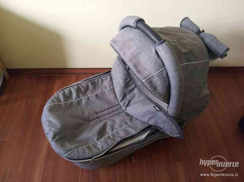 Dětský kočárek 3v1 Maked Lucky Len šedý - trojkombinace - foto 5