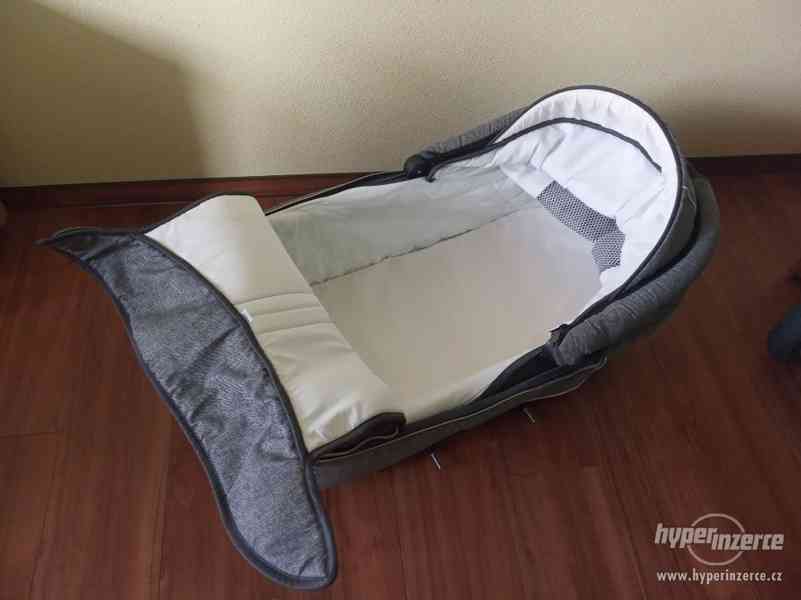 Dětský kočárek 3v1 Maked Lucky Len šedý - trojkombinace - foto 6