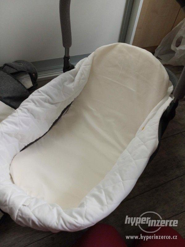 Dětský kočárek 3v1 Maked Lucky Len šedý - trojkombinace - foto 7