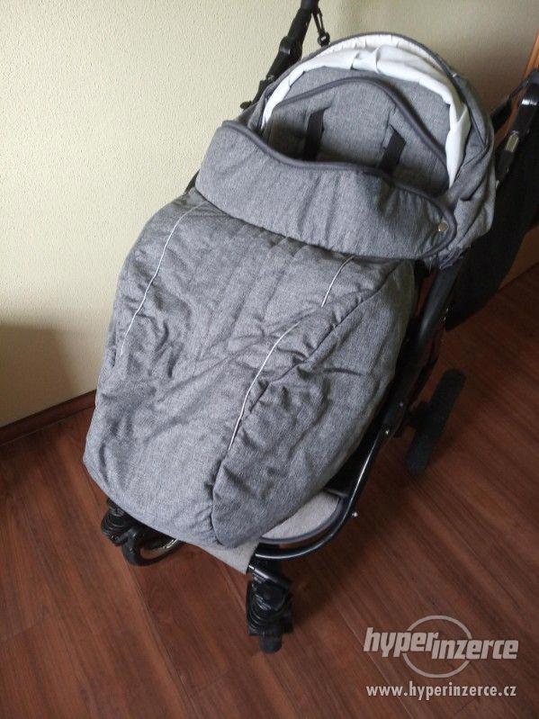 Dětský kočárek 3v1 Maked Lucky Len šedý - trojkombinace - foto 12