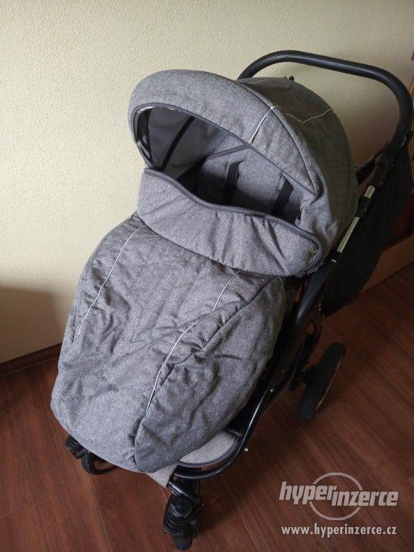 Dětský kočárek 3v1 Maked Lucky Len šedý - trojkombinace - foto 13