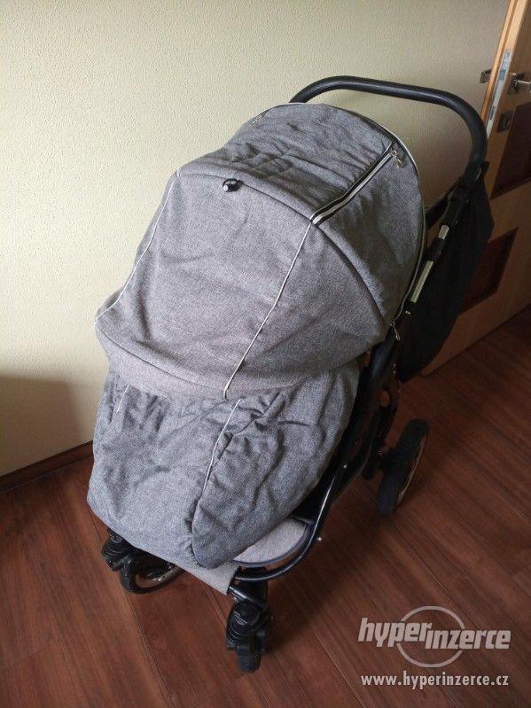 Dětský kočárek 3v1 Maked Lucky Len šedý - trojkombinace - foto 14