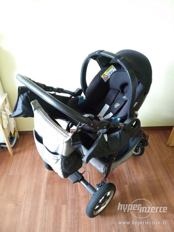 Dětský kočárek 3v1 Maked Lucky Len šedý - trojkombinace - foto 18