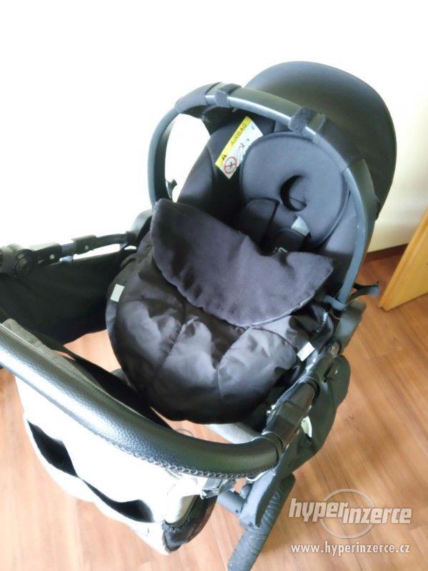 Dětský kočárek 3v1 Maked Lucky Len šedý - trojkombinace - foto 19