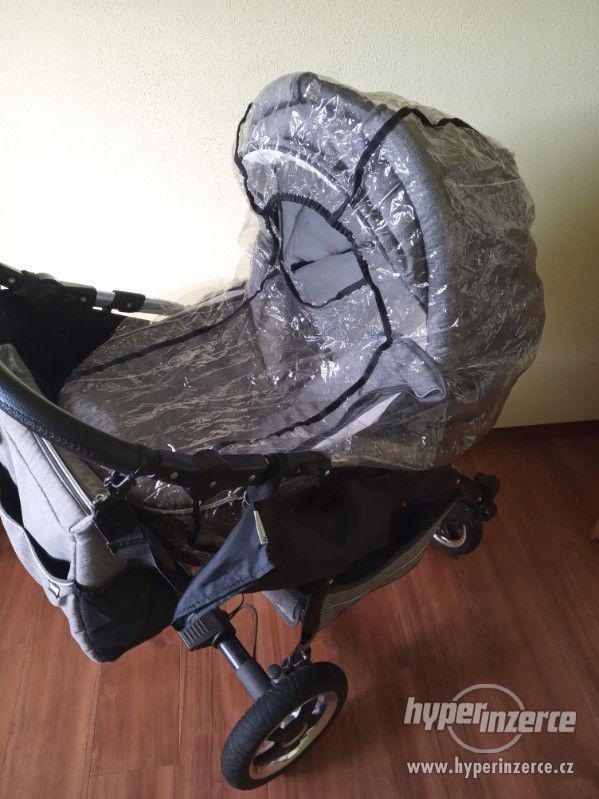 Dětský kočárek 3v1 Maked Lucky Len šedý - trojkombinace - foto 24