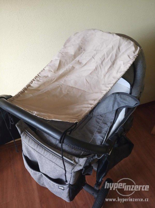 Dětský kočárek 3v1 Maked Lucky Len šedý - trojkombinace - foto 26