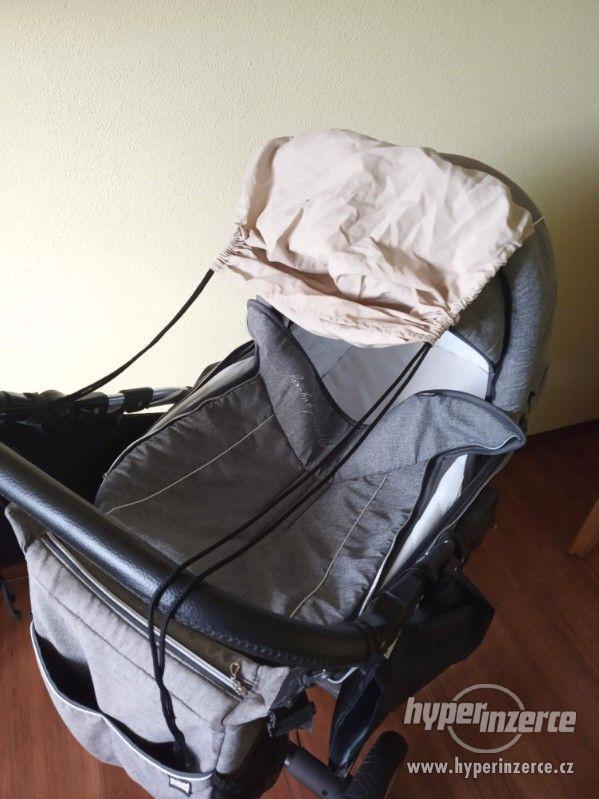 Dětský kočárek 3v1 Maked Lucky Len šedý - trojkombinace - foto 27