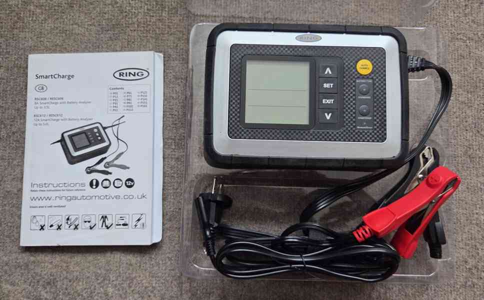 prodám autonabíječku RING RESC612 12V, 12A - foto 3