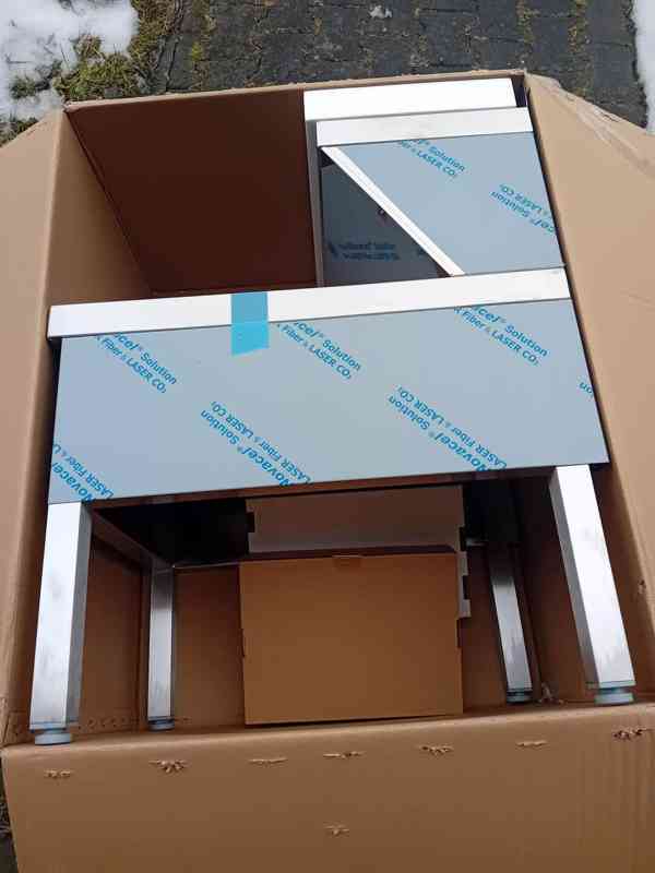 Nerezová kombinovaná výlevka na podlahu s dvěma bateriemi - foto 16