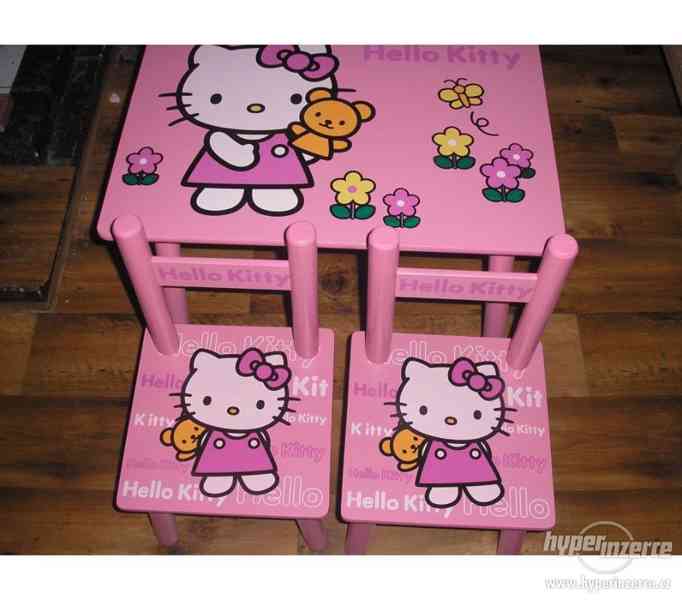 Dětský stoleček a 2 židličky Kitty NEW - foto 1