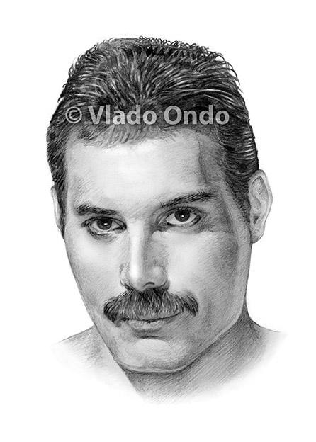 Freddie Mercury Queen - kreslený kalendář portréty - foto 6