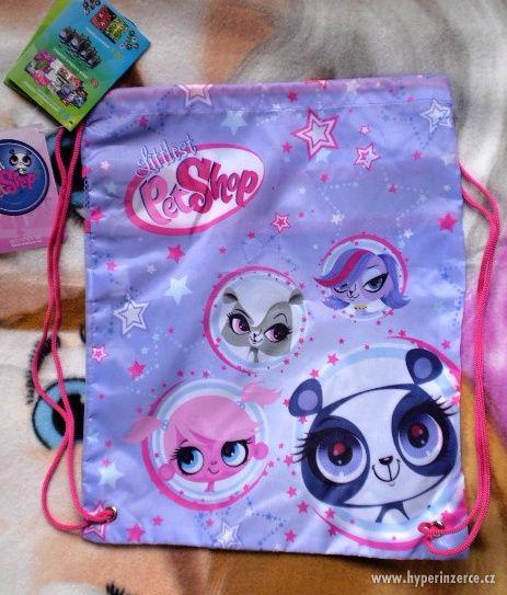 Krásný školní batoh/pytlík s motivem Littles Pet Shop - foto 1