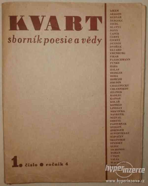 Časopois Kvart - sborník poesie a vědy 1945, ročník 4, č. 1 - foto 1