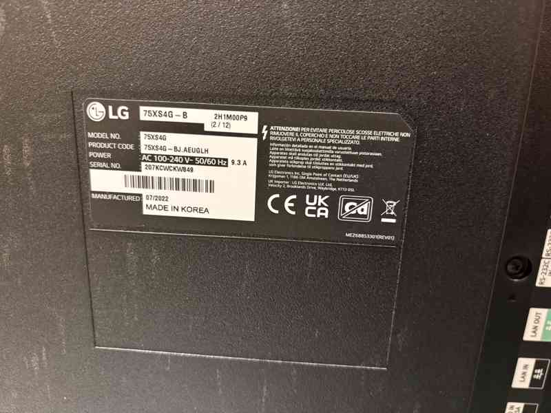 LG SCREEN 75XS4G monitor - foto 3