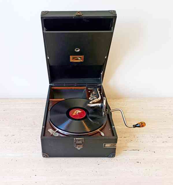 Gramofon na kliku His Master’s Voice Model HMV 101 - foto 2