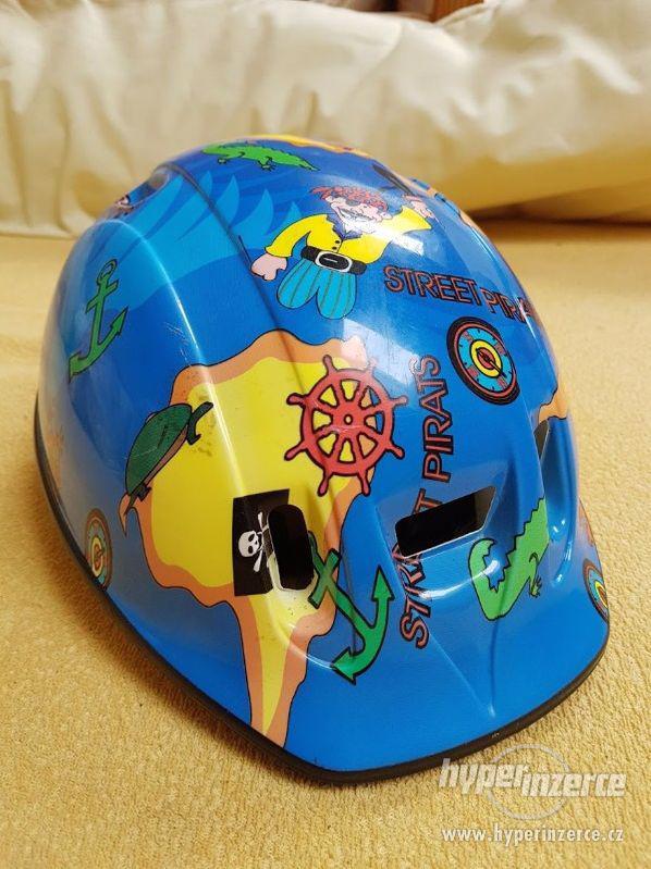 Dětská helma cyklistická, na kolečkové brusle, přilba - foto 2