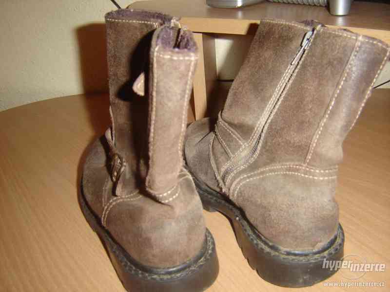 Dětské zimní kožené boty - foto 3