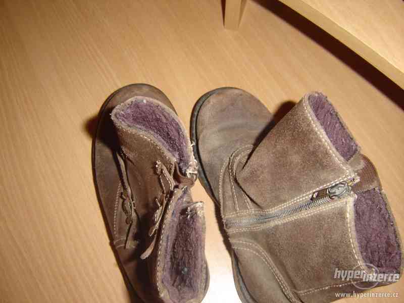 Dětské zimní kožené boty - foto 4