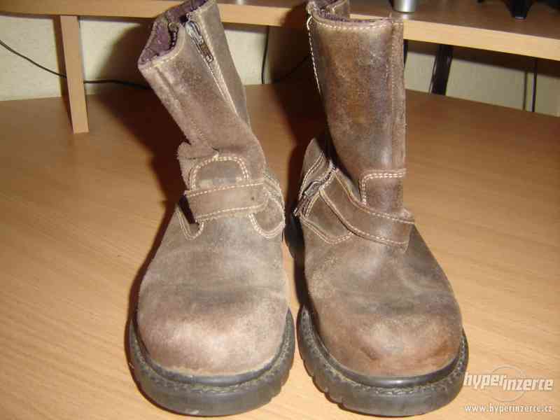 Dětské zimní kožené boty - foto 7