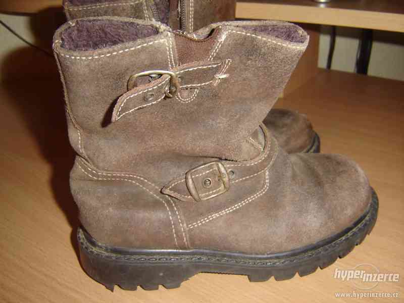 Dětské zimní kožené boty - foto 9