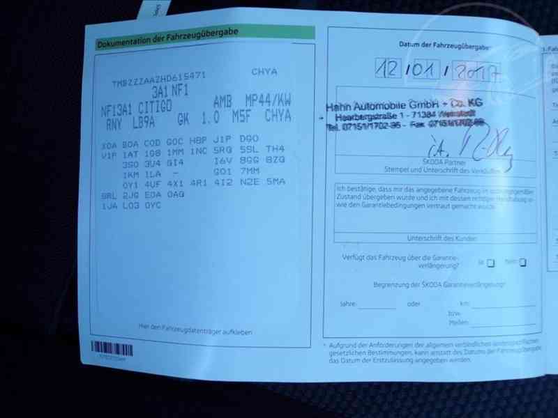 Škoda Citigo 1,0 MPI KLIMATIZACE - foto 13