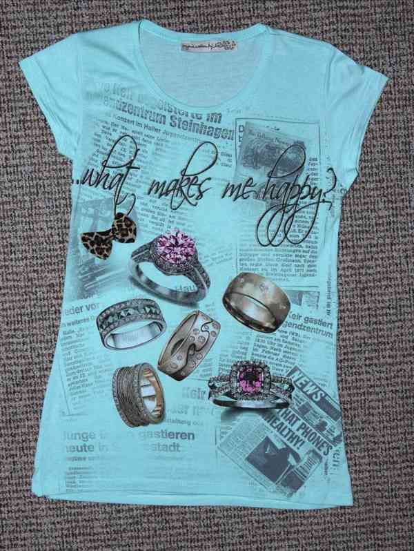 Mentolové tričko s 3D potiskem - foto 3