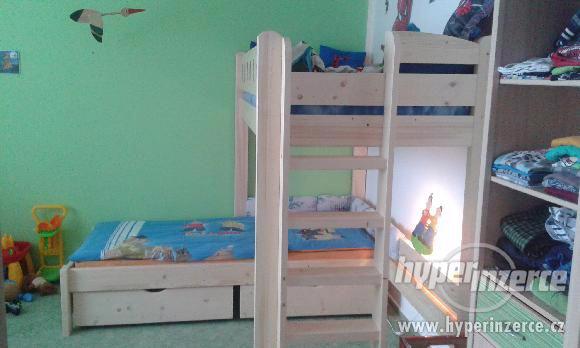 Dřevěná dětská Vyvýšená postel - foto 3