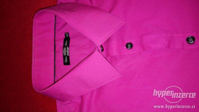 Pánská košile Celio růžová - foto 2