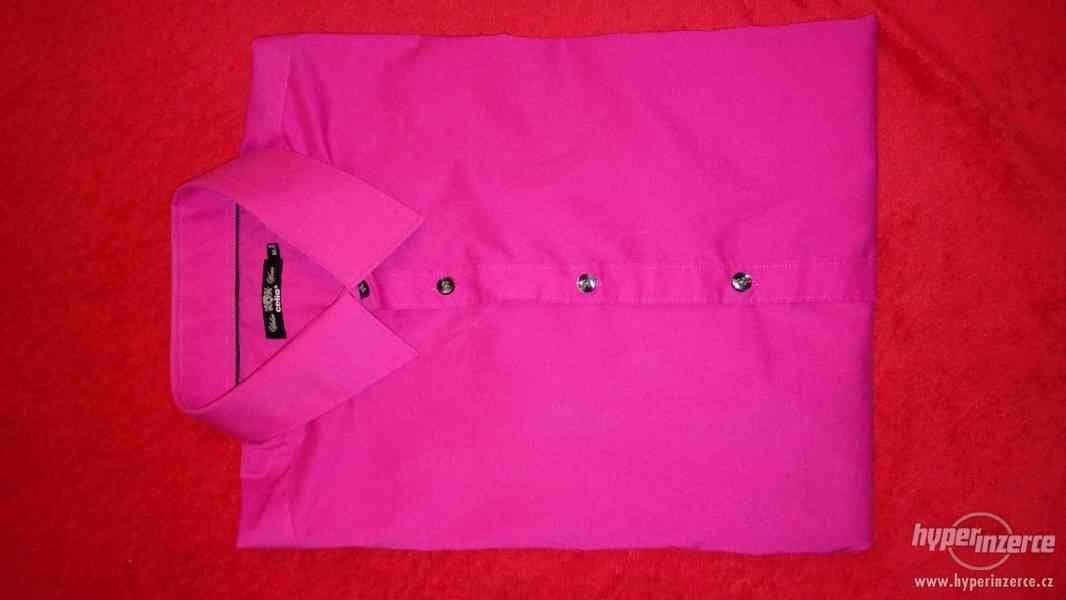 Pánská košile Celio růžová - foto 5