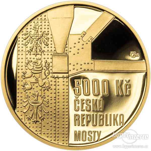 Au Pamětní mince 5000 Kč Žďákovský obloukový most PROOF - foto 1