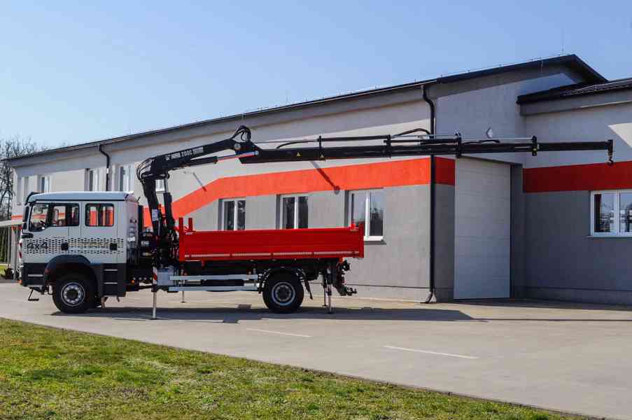 MAN TGM 18.240 4X4 TŘÍSTRANNÝ SKLÁPĚČ + HYDRAULICKÁ RUKA - foto 110