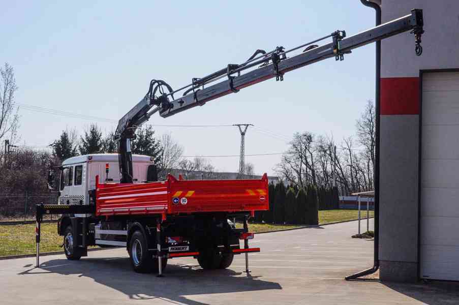 MAN TGM 18.240 4X4 TŘÍSTRANNÝ SKLÁPĚČ + HYDRAULICKÁ RUKA - foto 109