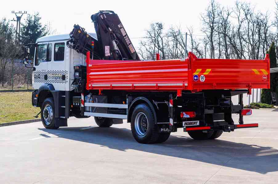 MAN TGM 18.240 4X4 TŘÍSTRANNÝ SKLÁPĚČ + HYDRAULICKÁ RUKA - foto 5