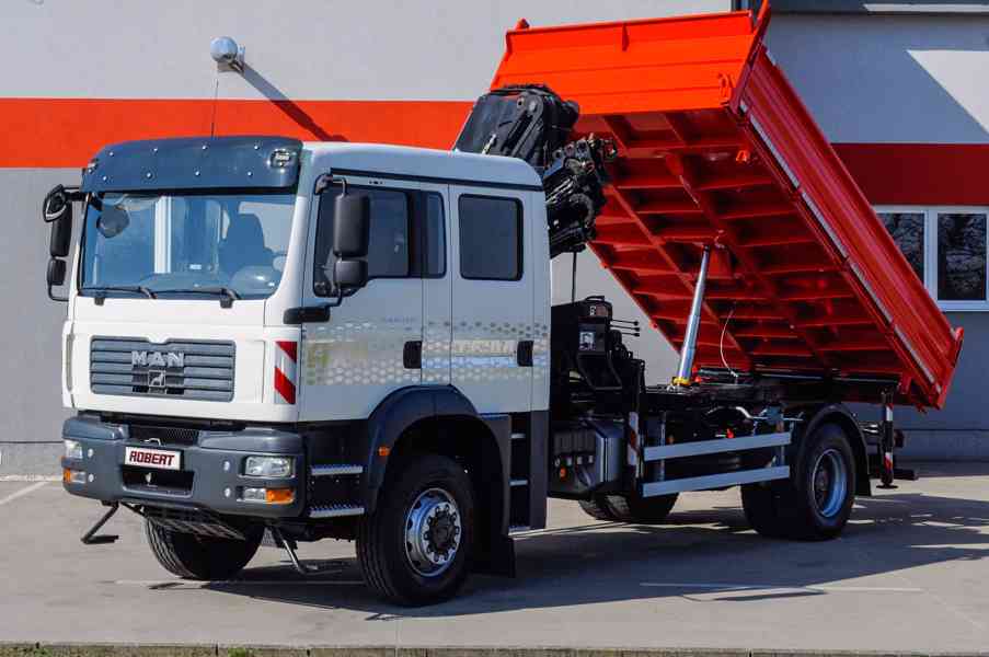 MAN TGM 18.240 4X4 TŘÍSTRANNÝ SKLÁPĚČ + HYDRAULICKÁ RUKA - foto 92