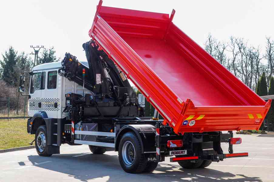 MAN TGM 18.240 4X4 TŘÍSTRANNÝ SKLÁPĚČ + HYDRAULICKÁ RUKA - foto 94