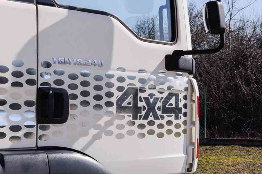 MAN TGM 18.240 4X4 TŘÍSTRANNÝ SKLÁPĚČ + HYDRAULICKÁ RUKA - foto 9