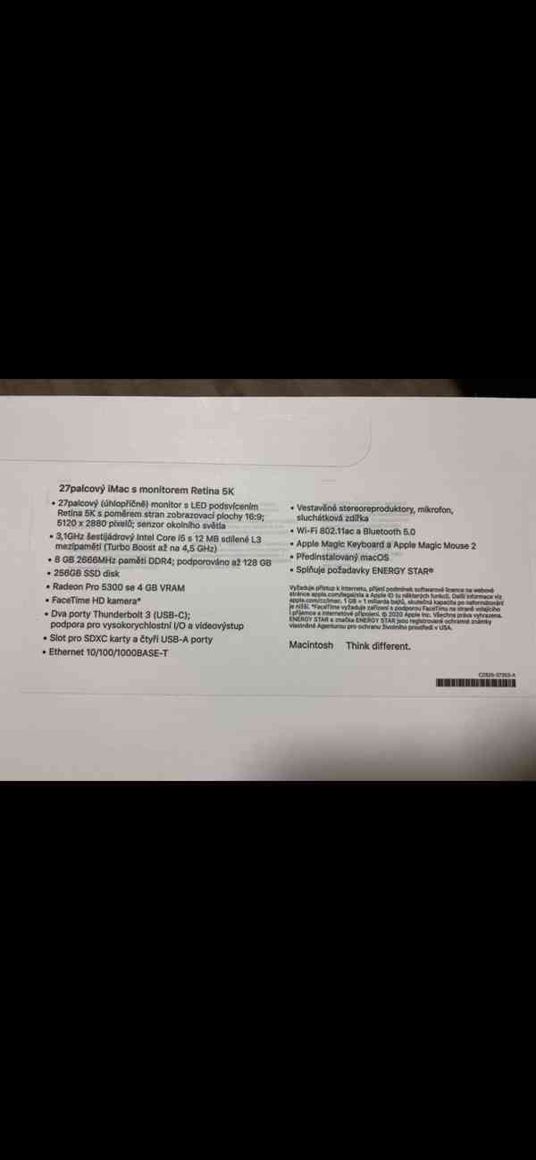 iMac 27" CZ Retina 5K 2020 - foto 6