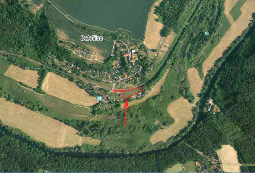 Stavební pozemek Dalešice u Mladé Boleslavi 3.539 m2 - foto 2