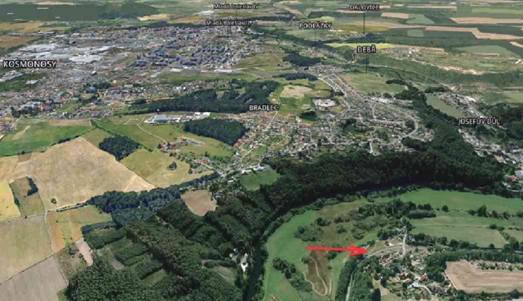 Stavební pozemek Dalešice u Mladé Boleslavi 3.539 m2 - foto 5