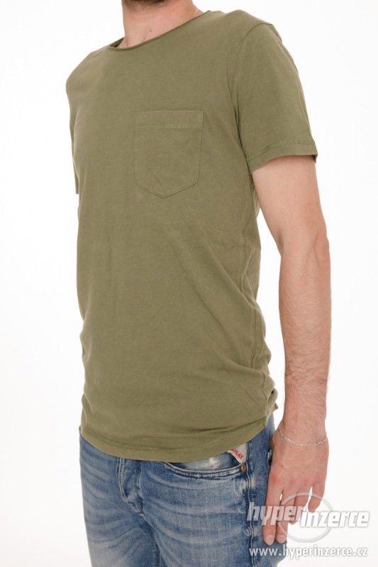 Nové pánské tričko Tom Tailor zelené vel M - foto 1