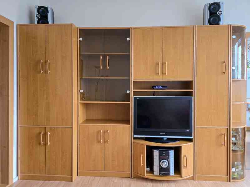 Obývací stěna ERYK – medová olše, šířka 312 cm